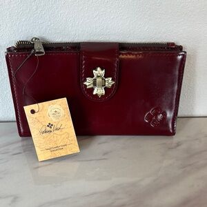 Patricia Nash Burgundy Leather Wallet